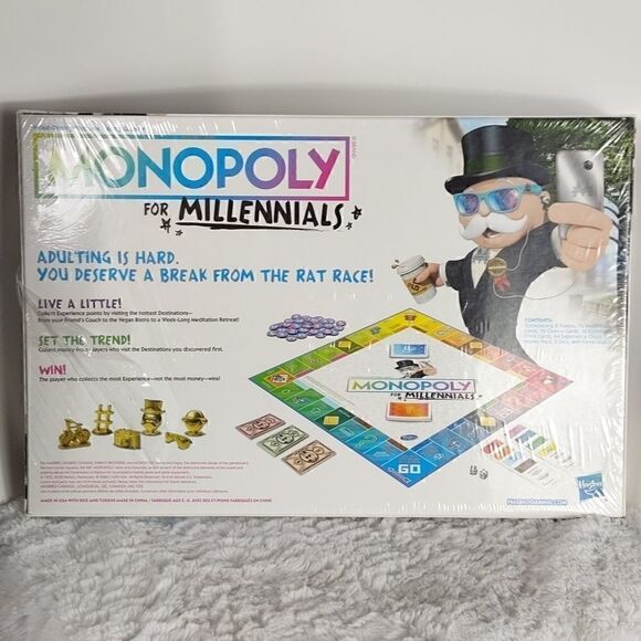 NIB Monopoly For Millennials Board Game - Picture 2 of 6